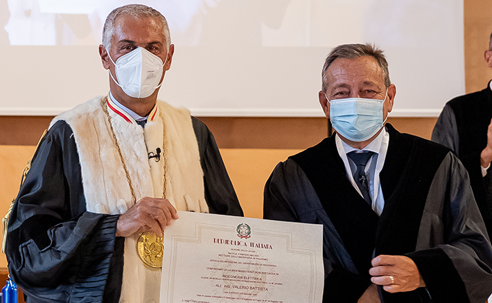 Laurea honoris causa in “Ingegneria Elettrica” a Valerio Battista