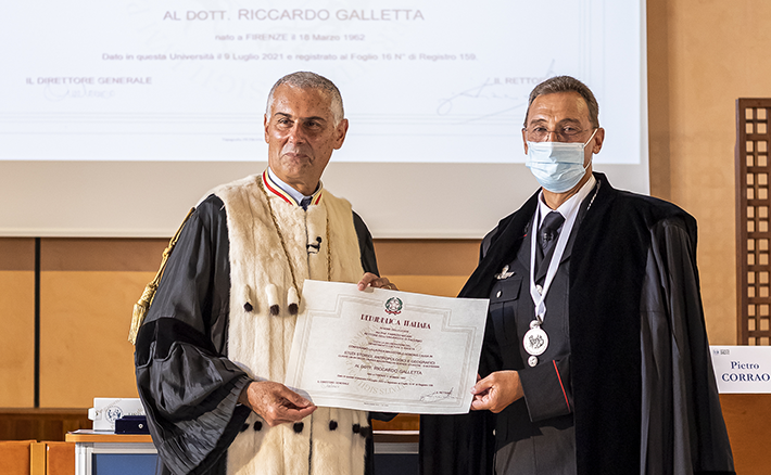 Laurea honoris causa in “Studi Storici, Antropologici e Geografici” a Riccardo Galletta, Generale di Divisione dei Carabinieri