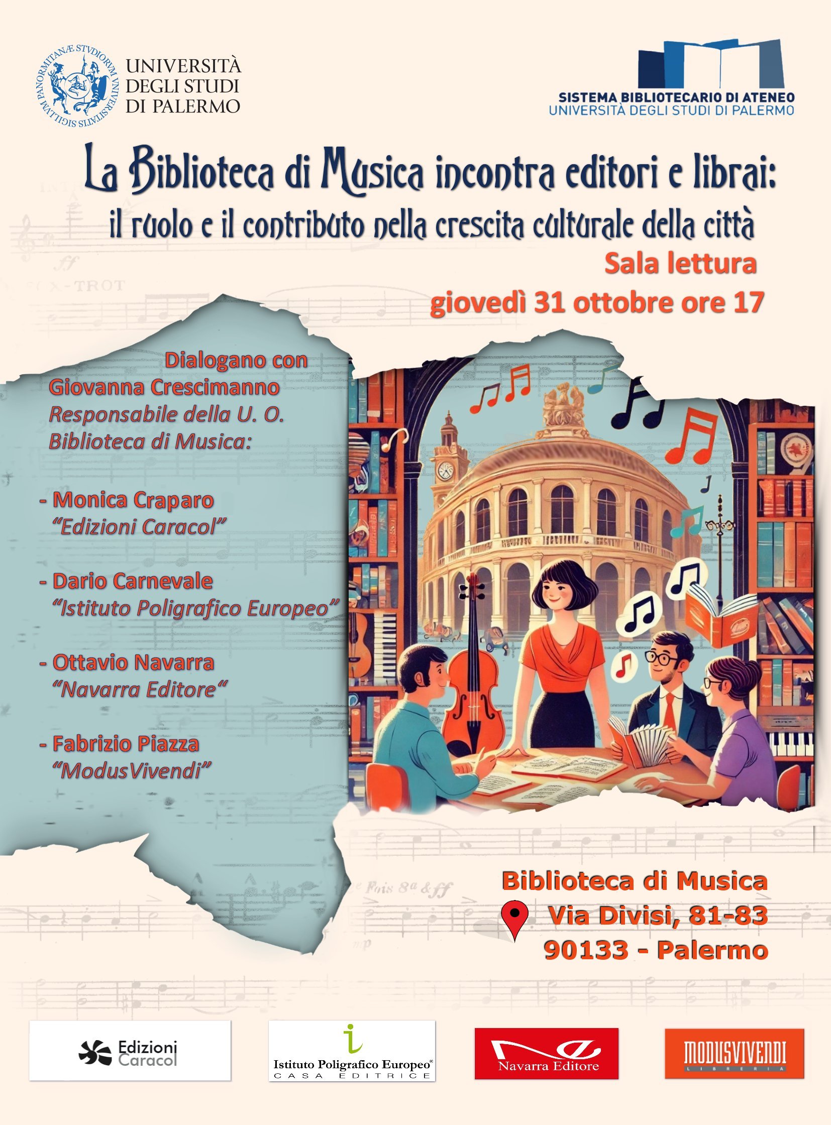 LA BIBLIOTECA DI MUSICA INCONTRO 31-10 - 2024 