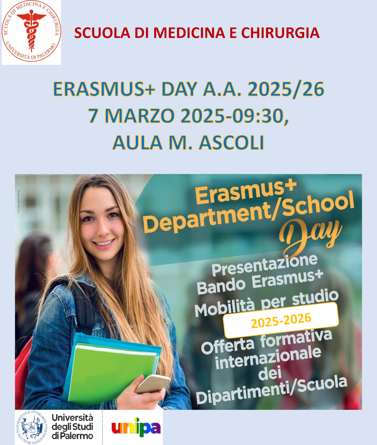 erasmus info day Scuola 7 marzo 2025