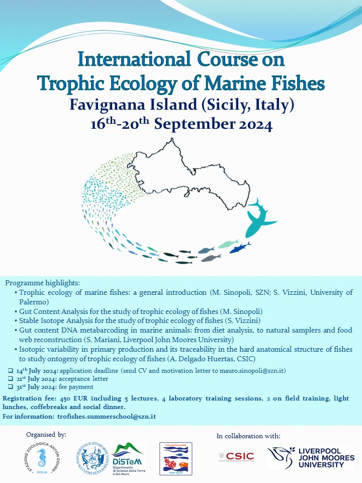 International Course on Trophic Ecology Marine FIishes