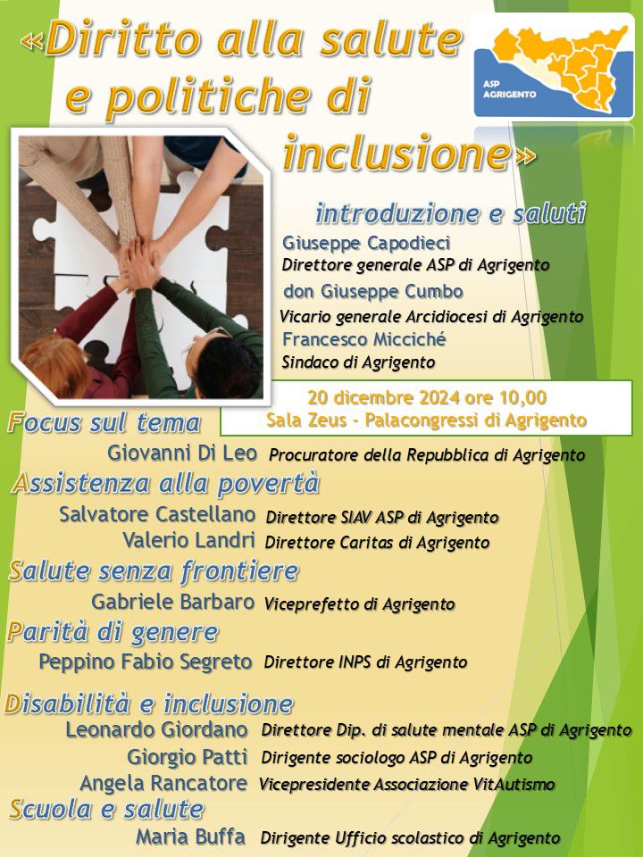 Diritto alla Salute e politiche di inclusione