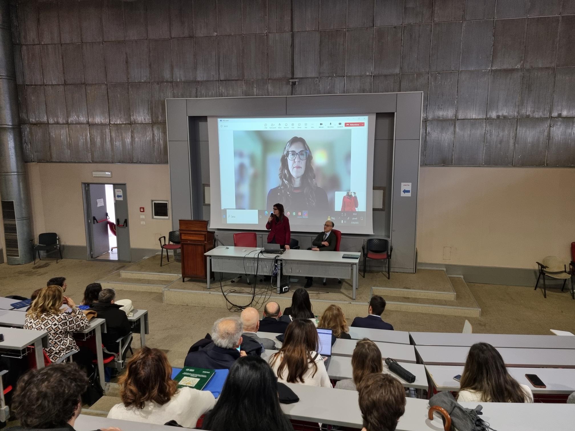 intervento della Direttrice della Scuola di Dottorato dell'Università di Palermo Prof.ssa Pirrotta