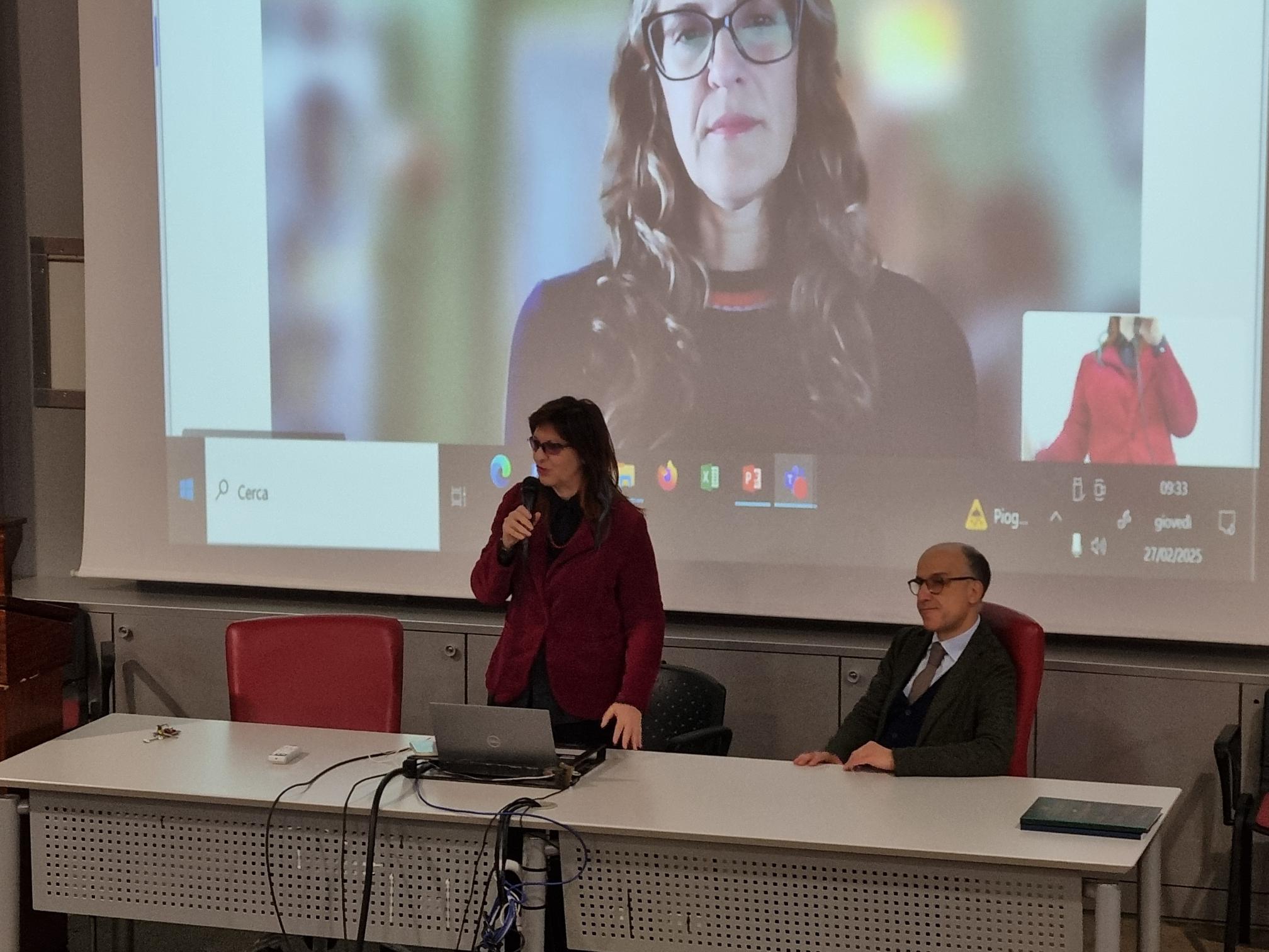 intervento della Direttrice della Scuola di Dottorato dell'Università di Palermo Prof.ssa Pirrotta