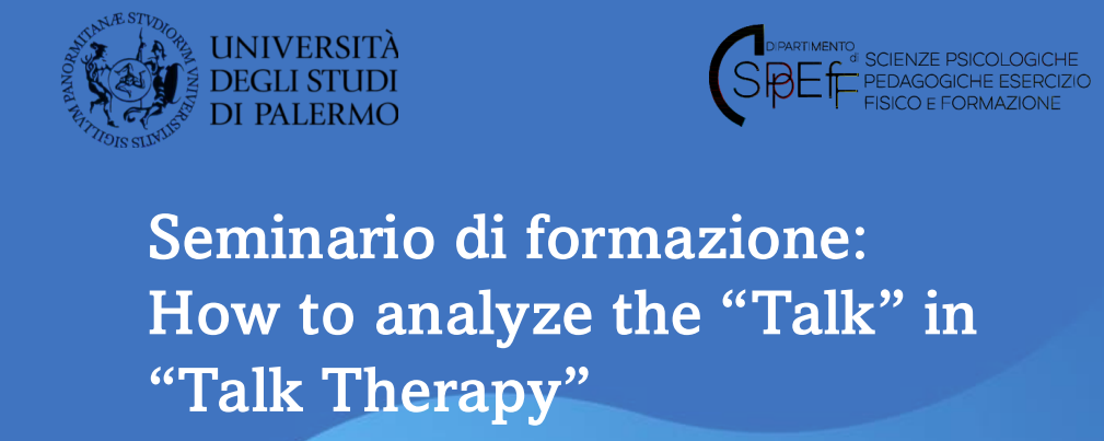 Seminario di formazione | How to analyze the "Talk" in "Talk Therapy"