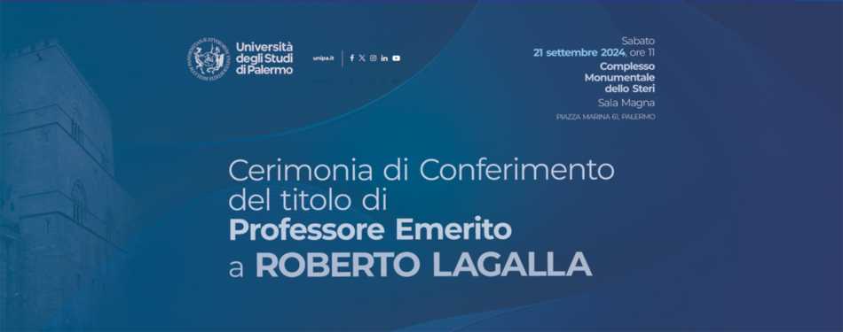 Conferimento del titolo di Professore Emerito a Roberto Lagalla