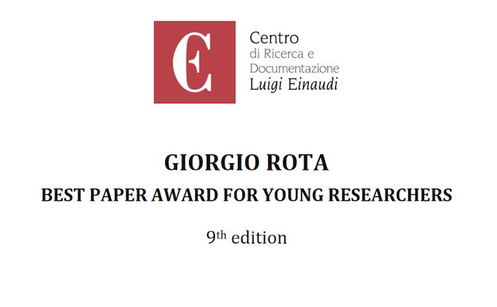 Ricercatori del dSEAS UniPa vincono il “Giorgio Rota Best Paper Award” del Centro Einaudi