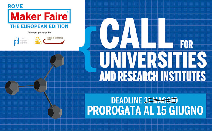 Call for Universities and Research Institutes 2023 di Maker Faire Rome