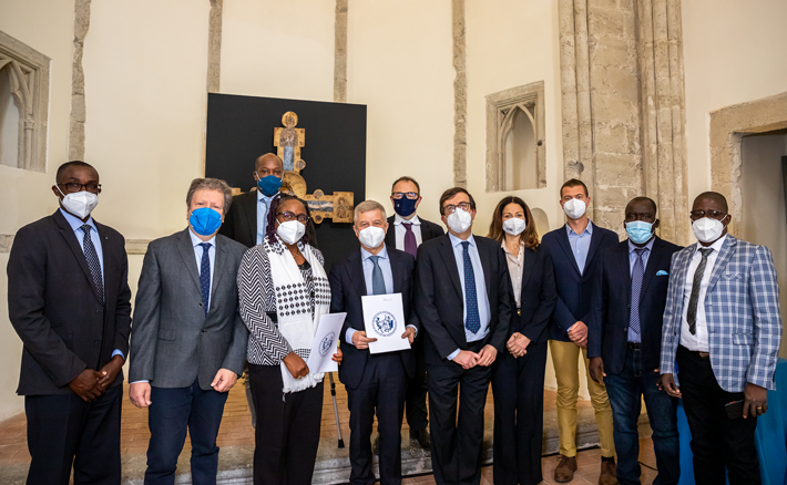 Delegazione ivoriana dell’Università Jean Lorougnon Guédé in visita allo Steri