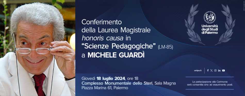 Laurea Magistrale honoris causa a Michele Guardì