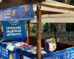 Uno stand UniPa a Una Marina di Libri: info su servizi e offerta formativa nel weekend del festival