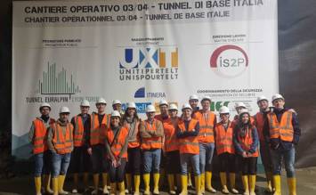 Visita tecnica degli studenti del corso di Ingegneria Civile alla TAV Torino-Lione